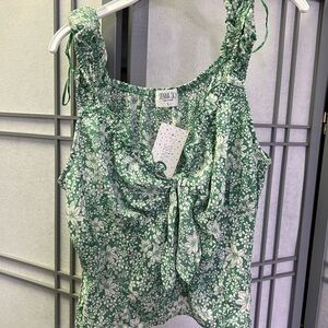 Sienna Sky Green Floral Women's Top